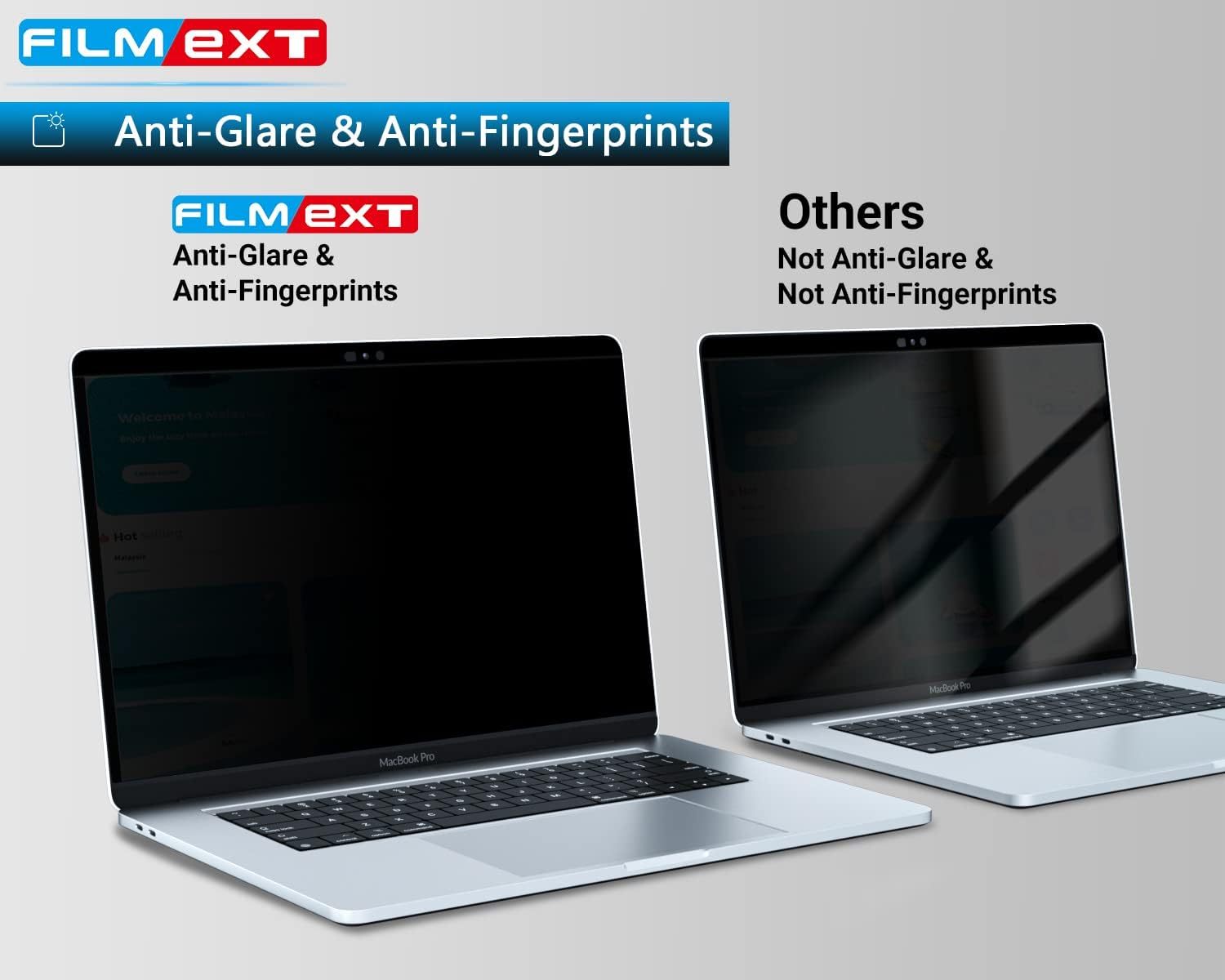 FILMEXT Magnetic Privacy Screen for Macbook Air 15 Inch (2025 2024 2023,M4 M3 M2 Chip) Model A3241 A2941 A3114, No Floating, Easy on and Off,