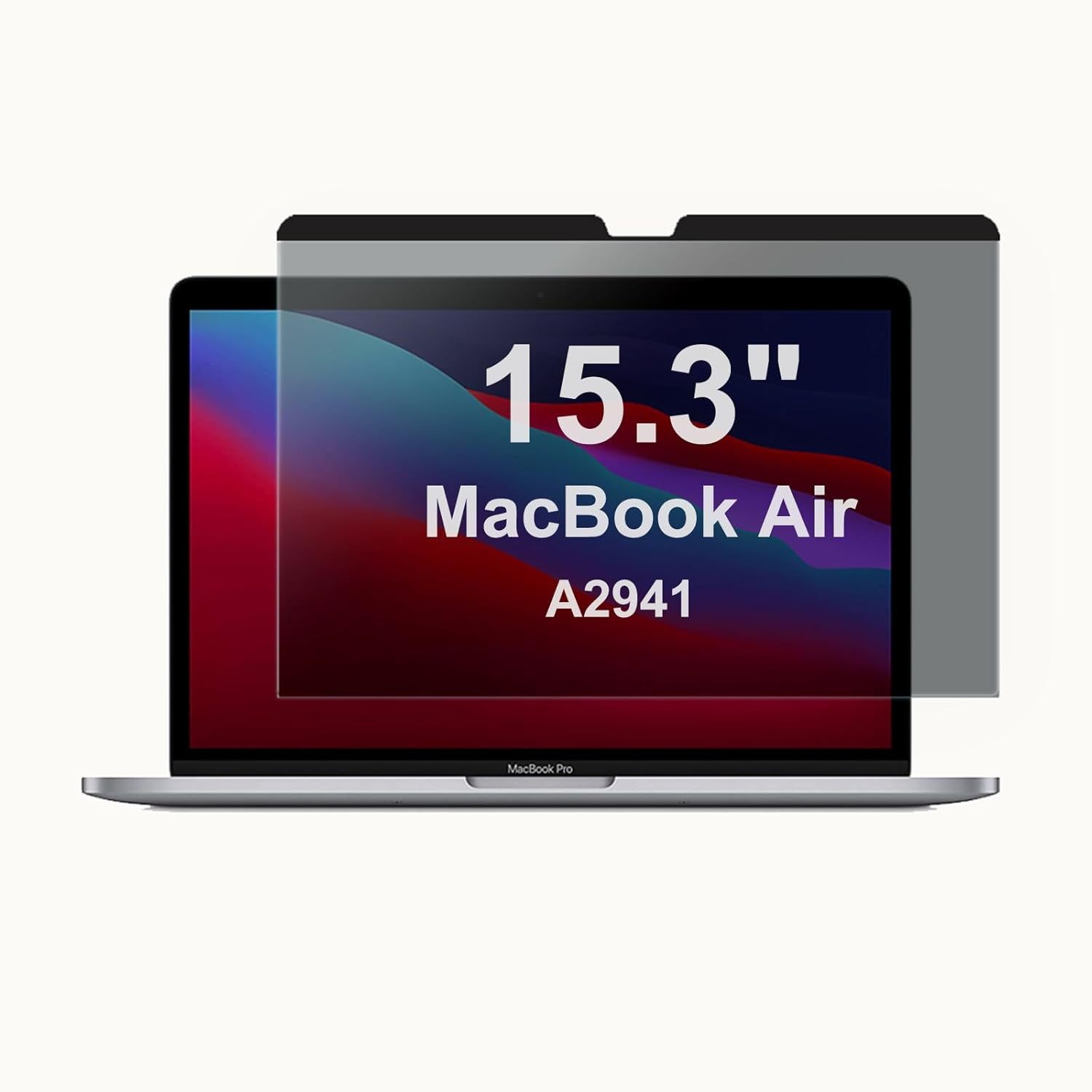 Laptop Privacy Screen for MacBook Air 15 Inch (2023, M2 Chip) - A2941,Removable Computer Screen Privacy Shield for Mac Pro 15.3" Laptop