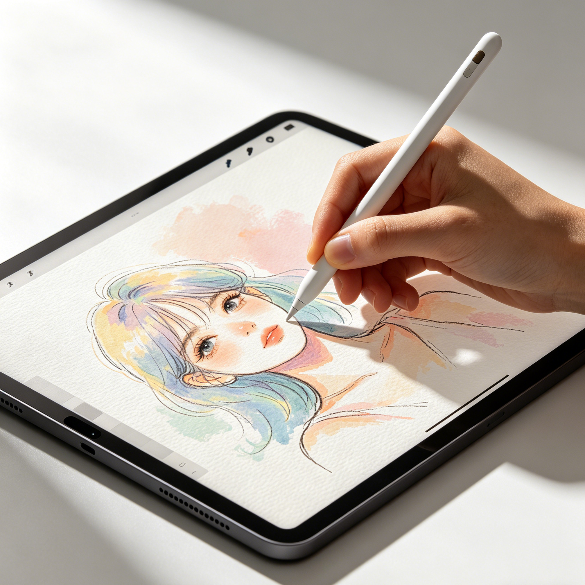 LUSA DESIGN Paper-Feel Tempered Glass for iPad Air 11" (2026-2024) | Matte Anti-Glare, 9H Hardness, Easy Install.