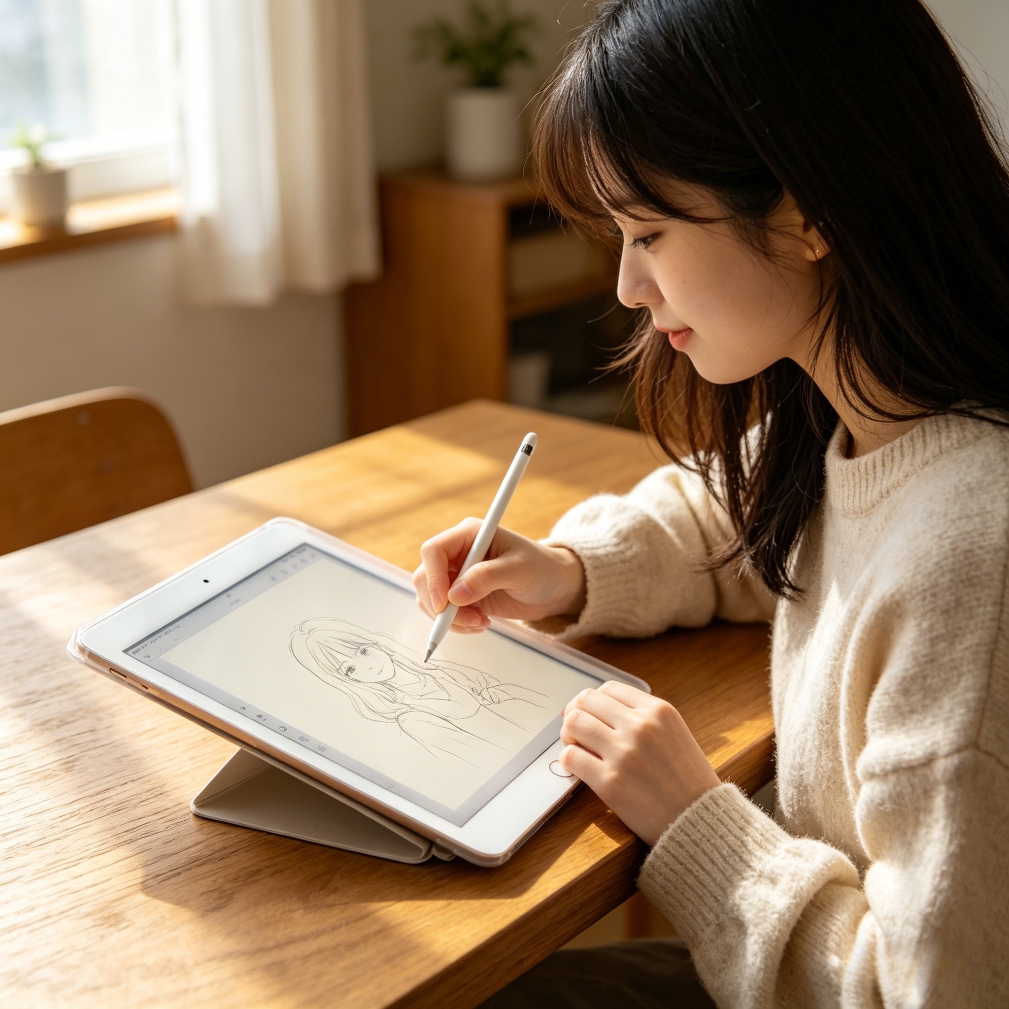 LUSA DESIGN Paper-Feel Tempered Glass for iPad Air 11" (2026-2024) | Matte Anti-Glare, 9H Hardness, Easy Install.