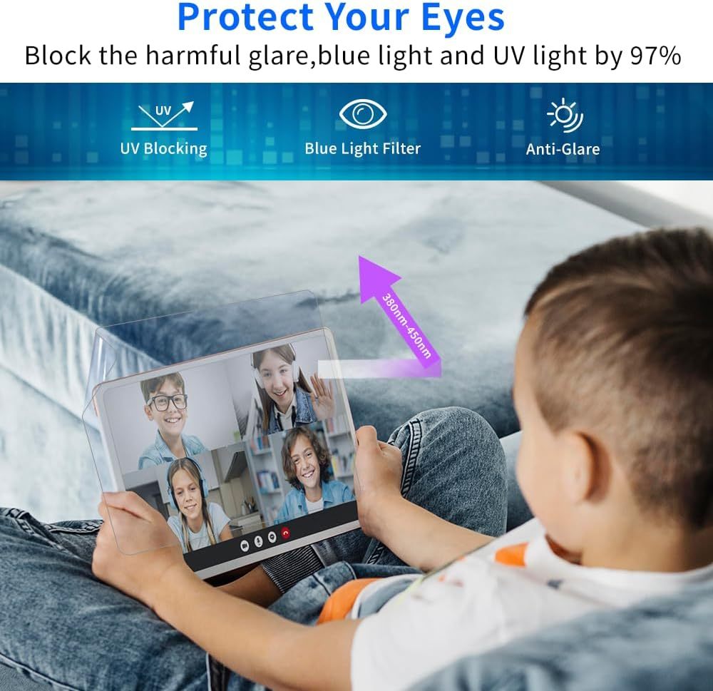 LUSA DESIGN (Anti-Reflection (AR)) HD Glass Privacy Screen Protector for iPad 11th（A16/10th) Gen