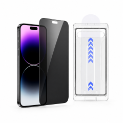 LUSA DESIGN Anti Spy Best 360 Degree Privacy Screen Protector for iPhone 15/16/17-Dust free without bubbles