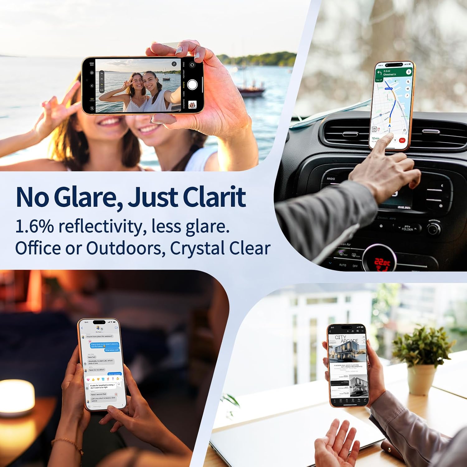 LUSA DESIGN narrow-angle privacy screen protector for crowded travel environments