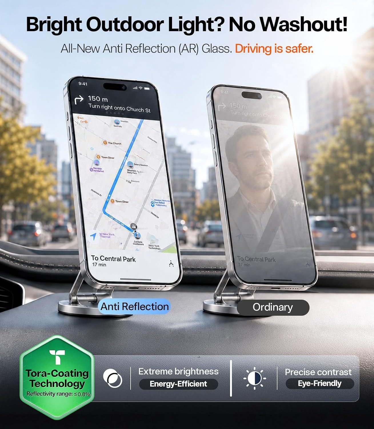LUSA DESIGN™Anti Reflection 20° Privacy Screen Protector for iPhone, Full Coverage with Dust-Free Kit