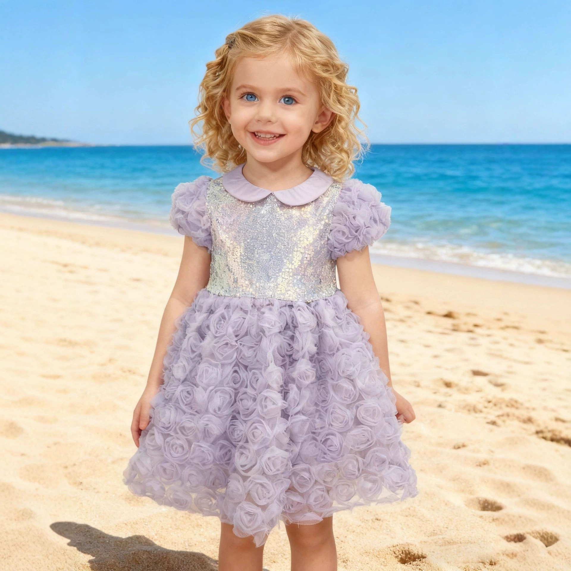 Girls sequin party dress