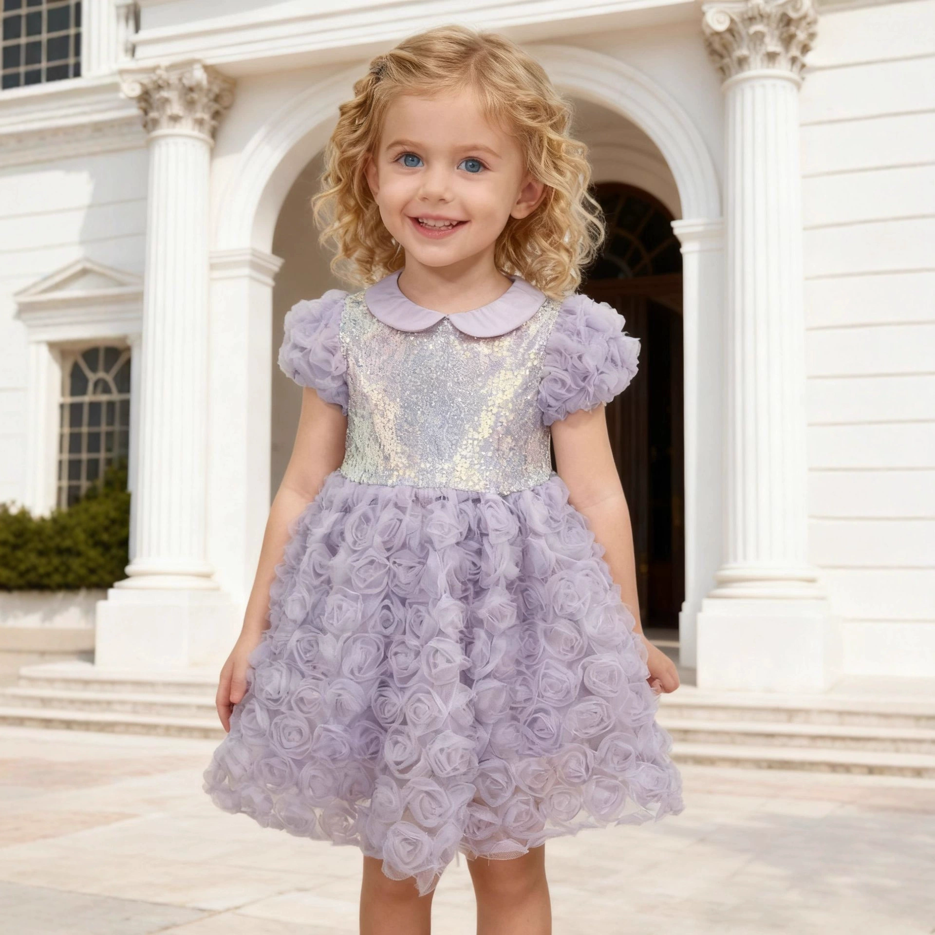 Girls sequin party dress