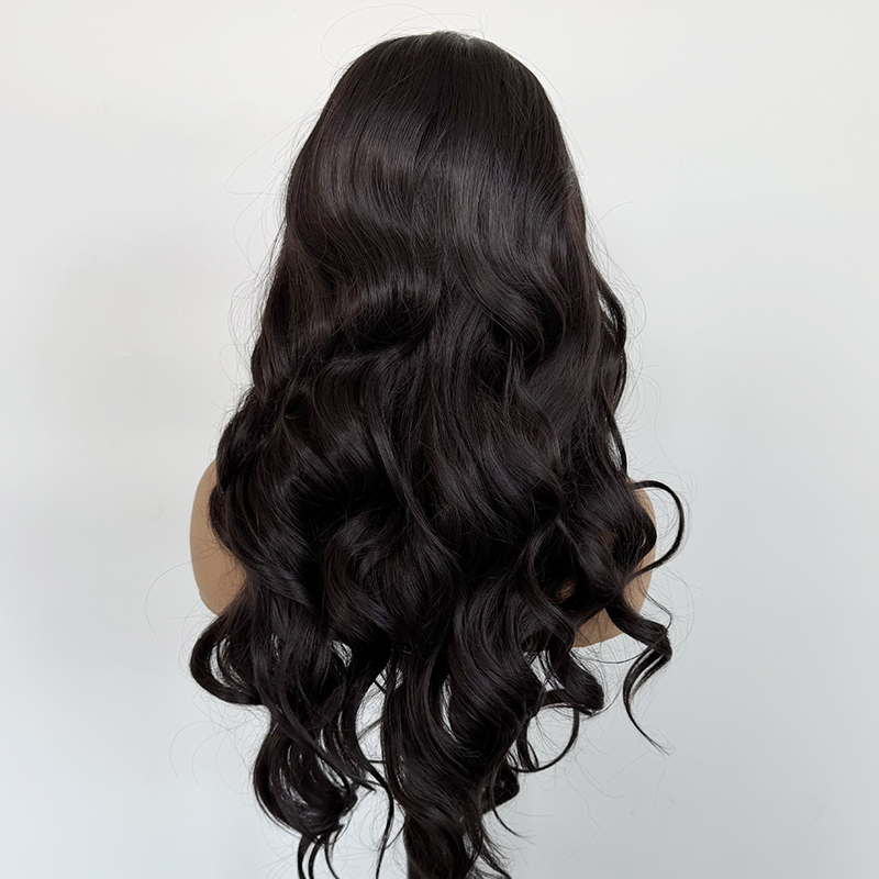 Black Natural wave synthetic lace front Wigs with Baby Hair for Black Women Sale