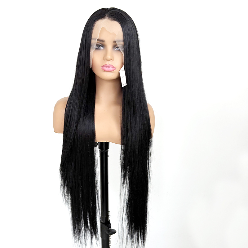 Premium Long Hair Synthetic 13x4 Lace Wig 32Inch Straight