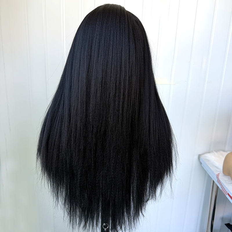 Lagos Hailine Kinky Straight Hairstyle Synthetic Lace Front Wig Futura Wigs
