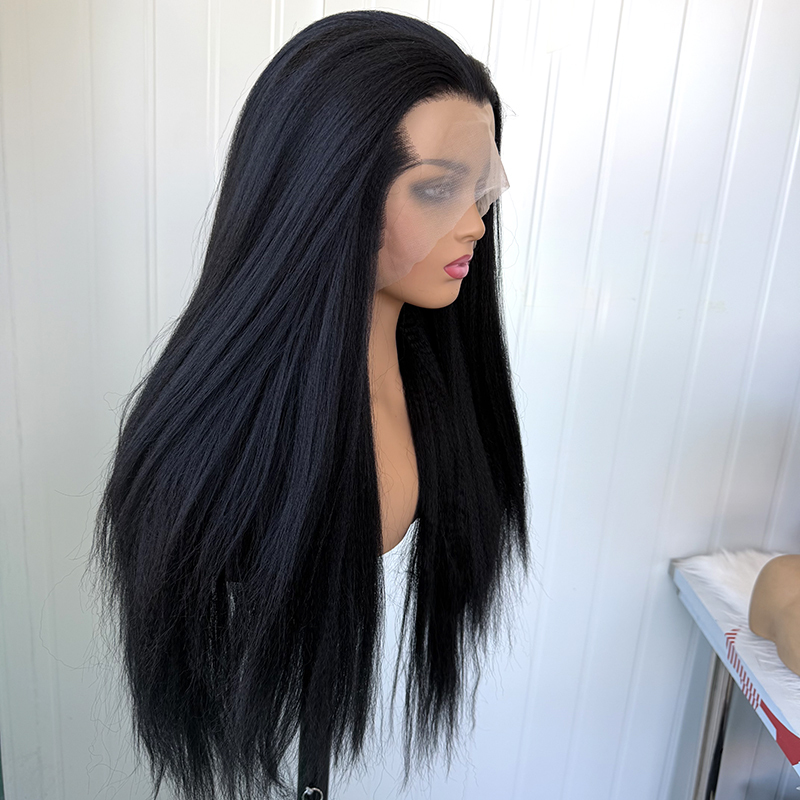 Lagos Hailine Kinky Straight Hairstyle Synthetic Lace Front Wig Futura Wigs