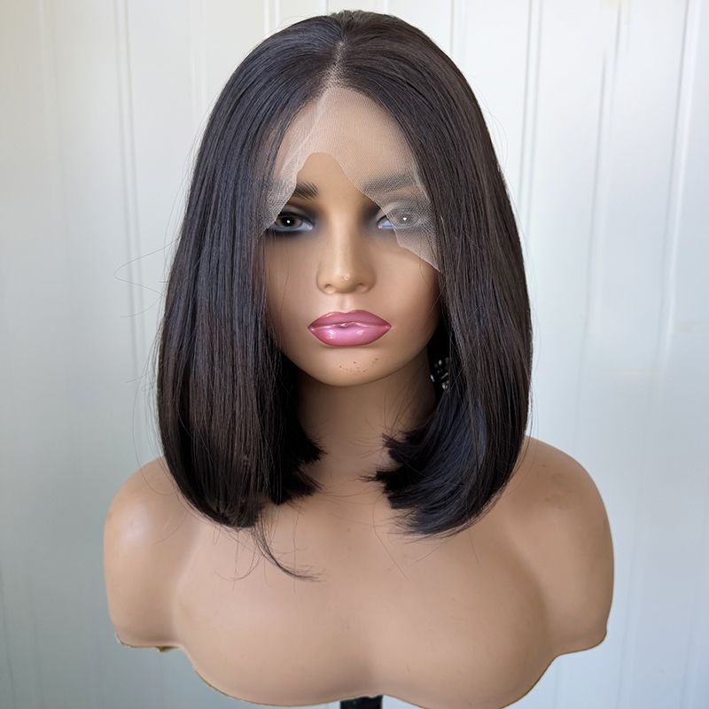 Premium Bob Haircut Futura Fiber Wig Lace Front Wig 14Inch
