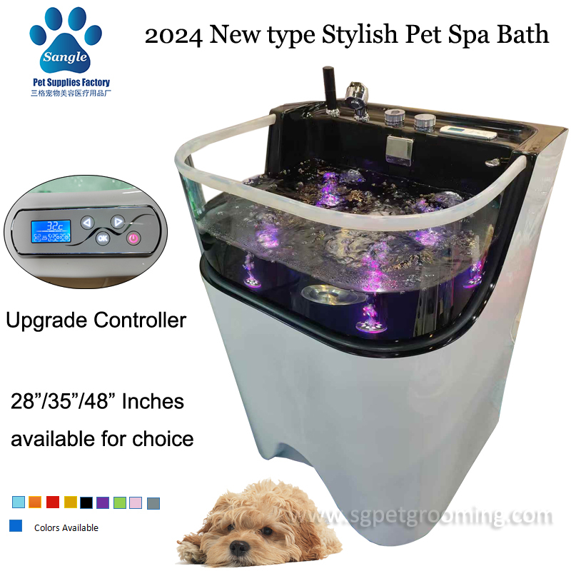 2024 New Type Dog or Cat Nanobubble Thermostat Ozone Spa Bath 28/35/48inches