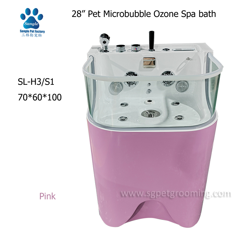 2024 New Type Dog or Cat Nanobubble Thermostat Ozone Spa Bath 28/35/48inches