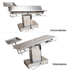 Meja Operasi Haiwan Peliharaan Jenis V Pengangkat Elektrik Peralatan Veterinar