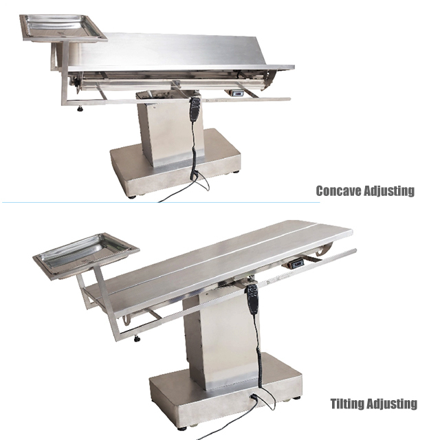 Meja Operasi Haiwan Peliharaan Jenis V Pengangkat Elektrik Peralatan Veterinar