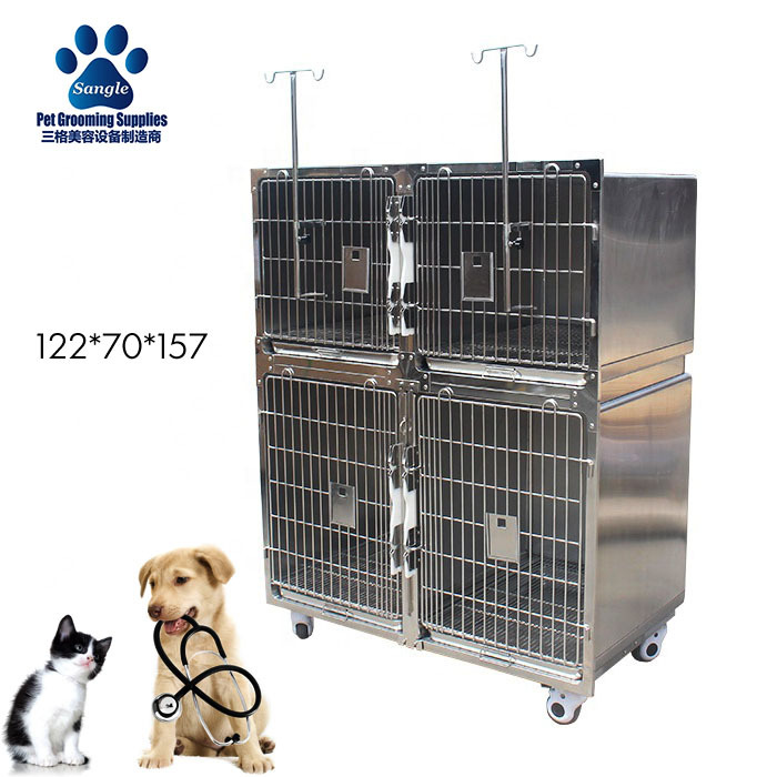 動物病院向けステンレス製ケージバンク