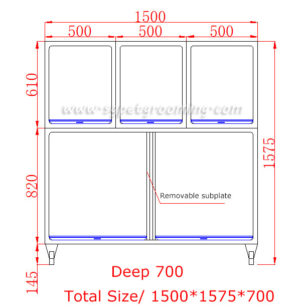 Sangkar Veterinar 5 Bilik Reka Bentuk Untuk Haiwan Peliharaan