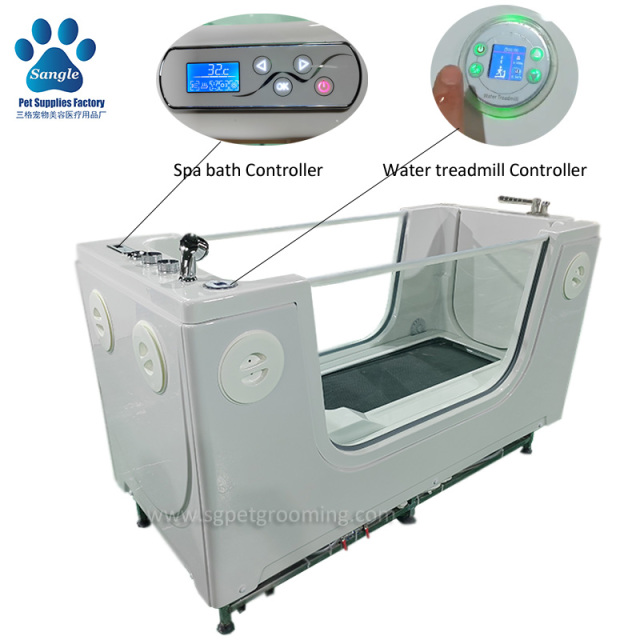 2024 Nuevo tipo de nanoburbuja para mascotas, spa, bañera con acceso para personas con discapacidad y cinta de correr subacuática