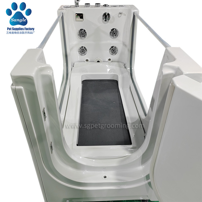 2024 New type Nano Bubble Pet Spa Walk In Bath With Underwater Treadmill
