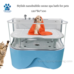 Nuevo tipo de baño de spa de ozono con nanoburbujas para mascotas para negocios de peluquería.