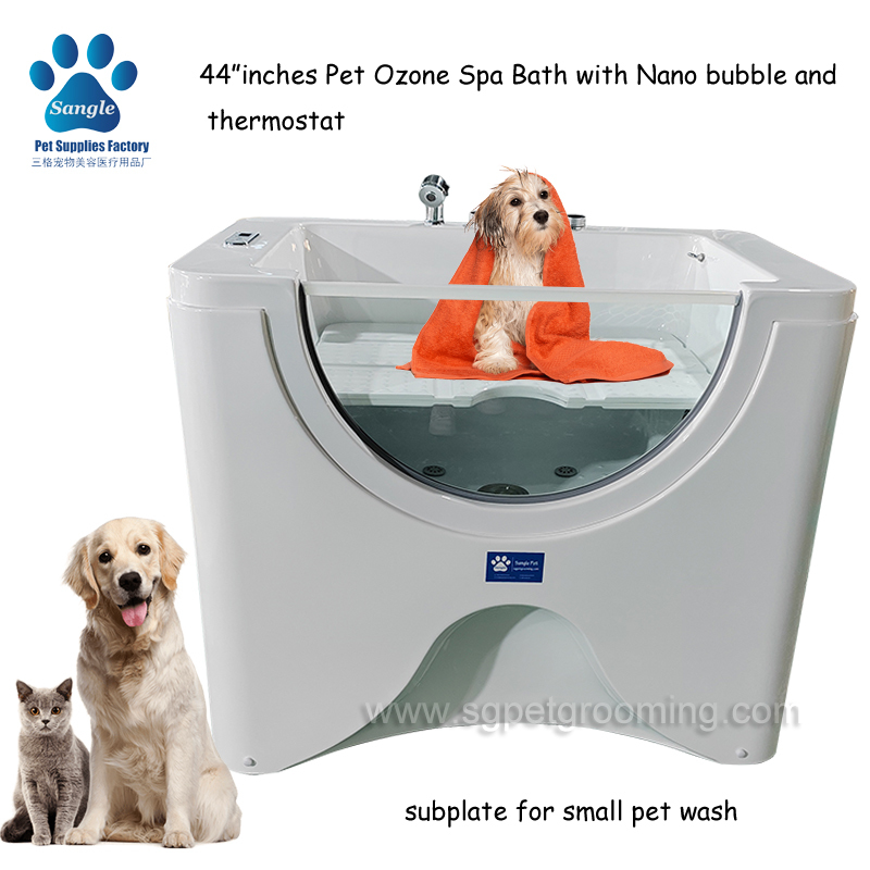 Baignoire spa à panneau unique de 44 pouces pour chiens