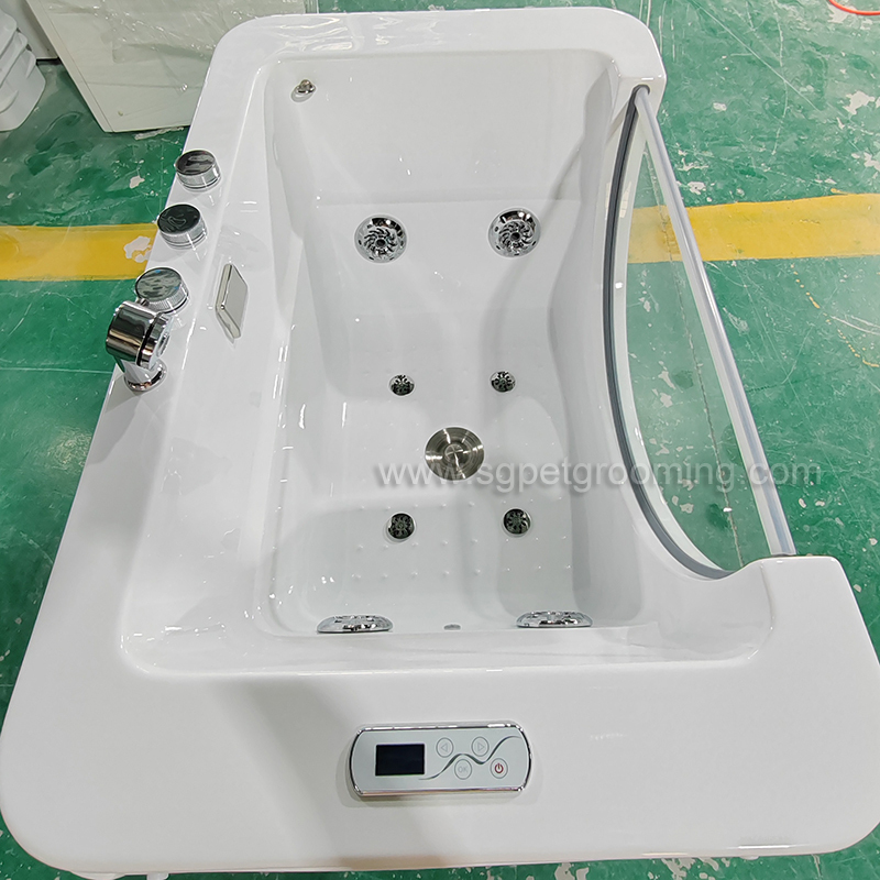 Baignoire spa à panneau unique de 44 pouces pour chiens