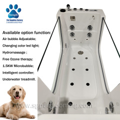 Baignoire spa pour animaux de compagnie à double panneau, à bulles nano et à ozone, 172 cm