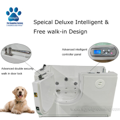 2024 Haiwan Peliharaan Walk-in SPA Ozon Mikro Gelembung Termostat Mandian 58 inci