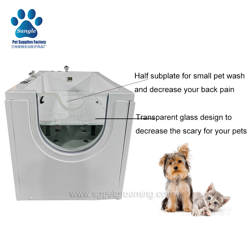 Spa para animais de estimação com entrada livre, ozonizador, microbolhas e termostato, 147 cm (58 polegadas), modelo 2024