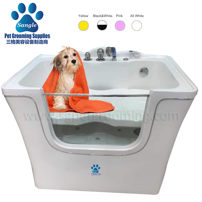 Banheira de acrílico popular com ozônio para cães.