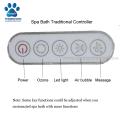 Mandian Spa Anjing Bergaya Panel Kaca Penuh