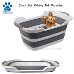 Banheira dobrável portátil para animais de estimação de pequeno porte