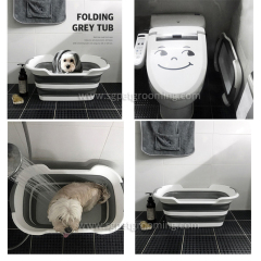 Banheira dobrável portátil para animais de estimação de pequeno porte