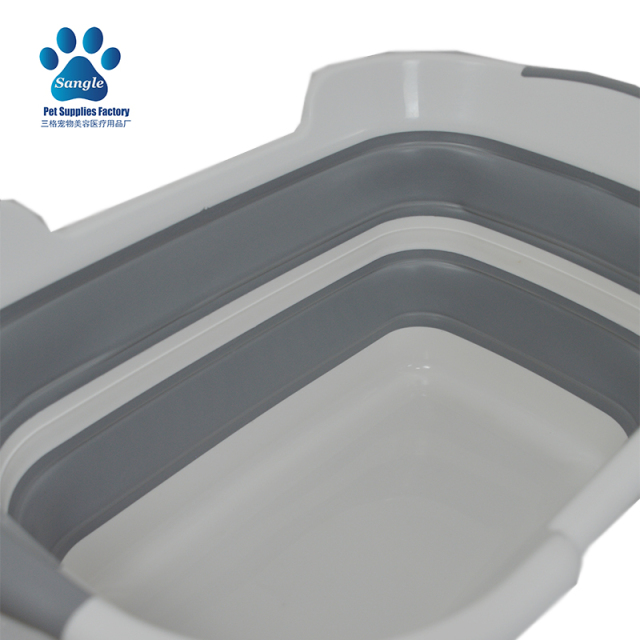 Banheira dobrável portátil para animais de estimação de pequeno porte