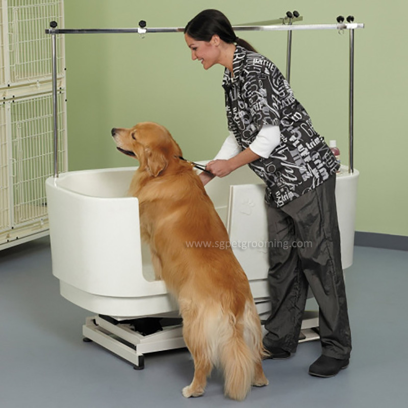 Bestseller: Anhebende Hundewaschwanne aus Kunststoff für einfachere Tierpflege