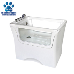 반려견을 위한 세련된 이중 패널 스파 욕조