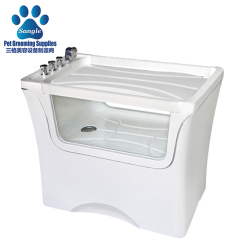 반려견을 위한 세련된 이중 패널 스파 욕조