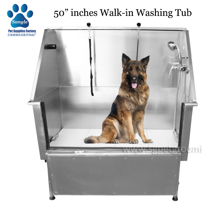 Detachable Stainless Steel Dog Washing Tub 50 inches