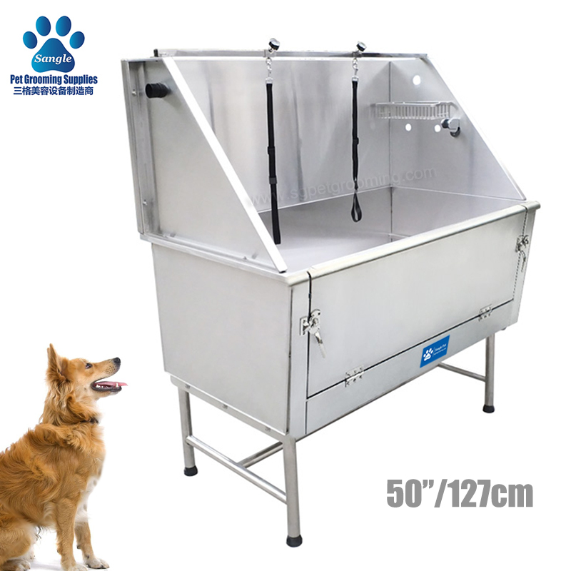 Detachable Stainless Steel Dog Washing Tub 50 inches