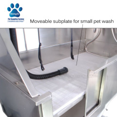 Banheira elétrica elevatória de aço inoxidável para cães, com entrada facilitada de 50 polegadas.