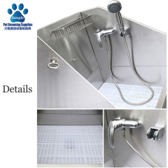 스테인리스 스틸 소재의 소형 애완동물 목욕통 (분리형, 38인치 또는 96cm)