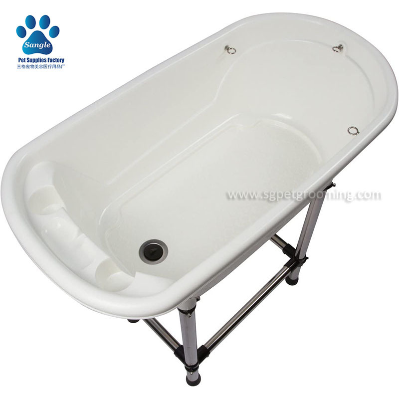 Banheira dobrável portátil de plástico para banho de animais de estimação, campeã de vendas