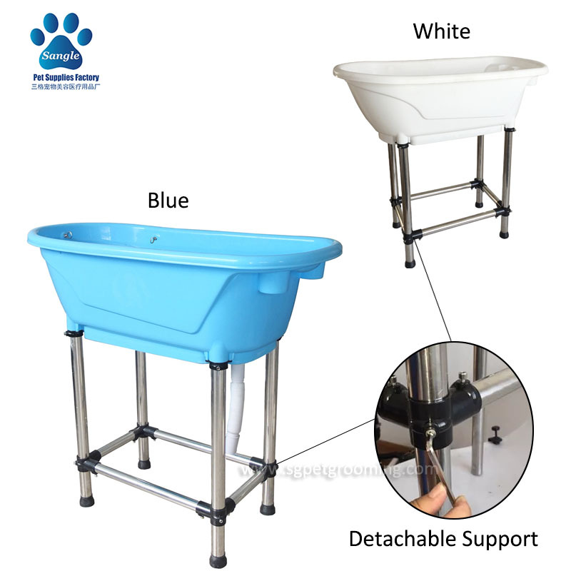 Banheira dobrável portátil de plástico para banho de animais de estimação, campeã de vendas