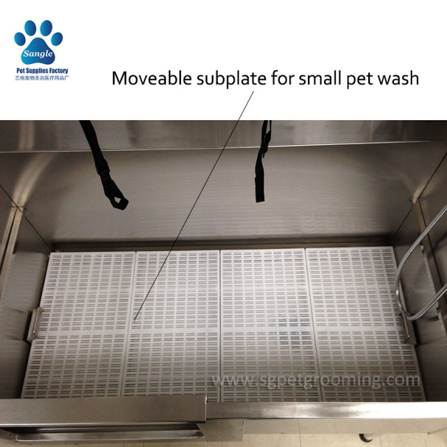 Tab Mandi Dandanan Anjing Keluli Tahan Karat Jualan Terbaik Dengan Langkah 50 inci