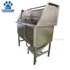 50인치 스테인리스 스틸 애완동물 욕조 (경사로 포함)