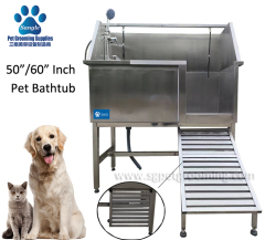 Estação de lavagem para cães em aço inoxidável, com 127 cm (50 polegadas), preço competitivo.