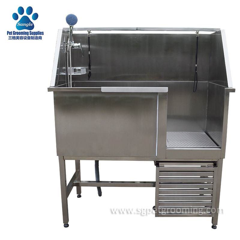 Stainless Steel Walk In Dog Wash Station Competitive 50 inches