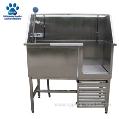 Estação de lavagem para cães em aço inoxidável, com 127 cm (50 polegadas), preço competitivo.