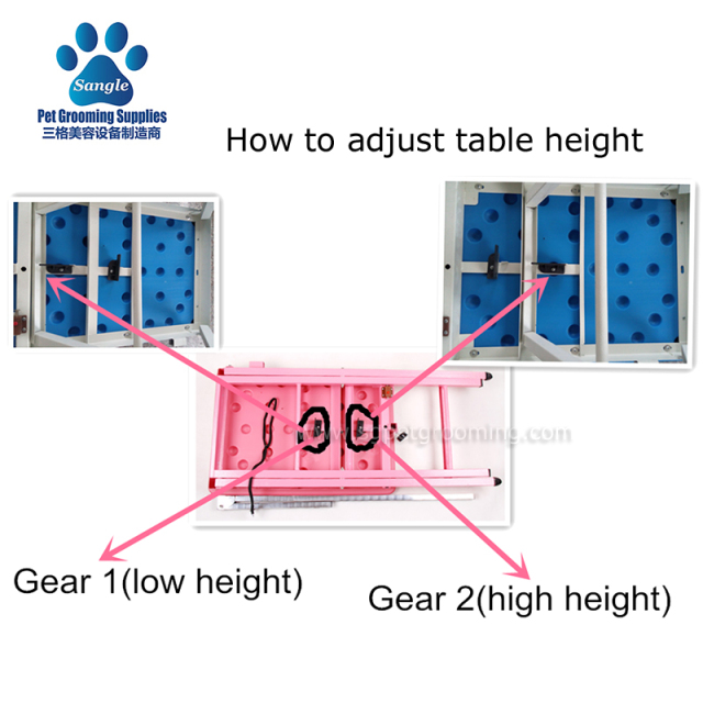 Mesa de tosa dobrável para animais de estimação de pequeno porte, 60 cm (24 polegadas), para competição.