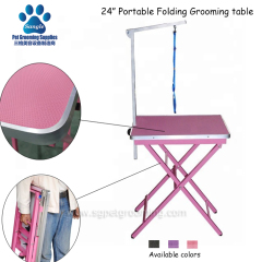 Mesa de tosa dobrável para animais de estimação de pequeno porte, 60 cm (24 polegadas), para competição.